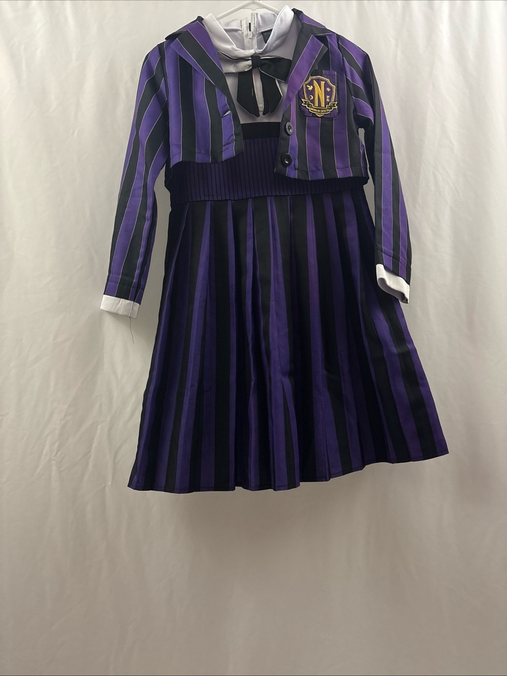 Wednesday Addams Spirit Costume Cosplay Youth Girls Size Large Teenager - Picture 4 of 16